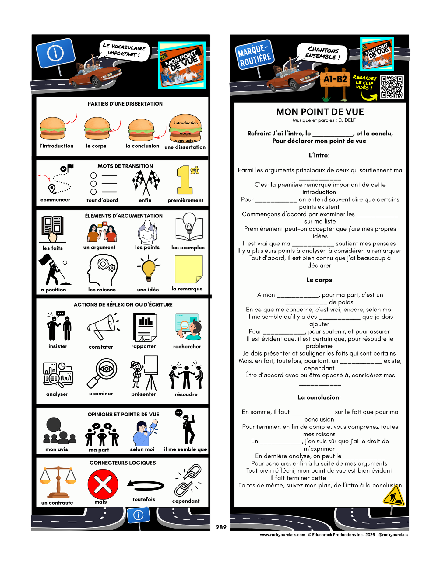 MON POINT DE VUE (DÉBATS/DISSERTATIONS) - INCLUDES FREE SHIPPED READER and FULL FOREVER PLATFORM ACCESS INCLUDED