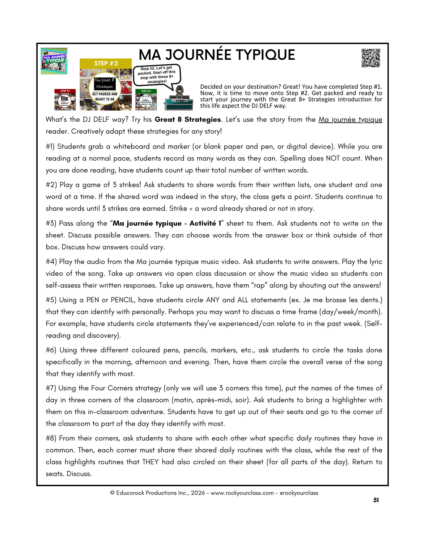 MA JOURNÉE TYPIQUE - INCLUDES FREE SHIPPED READER and FULL FOREVER PLATFORM ACCESS INCLUDED