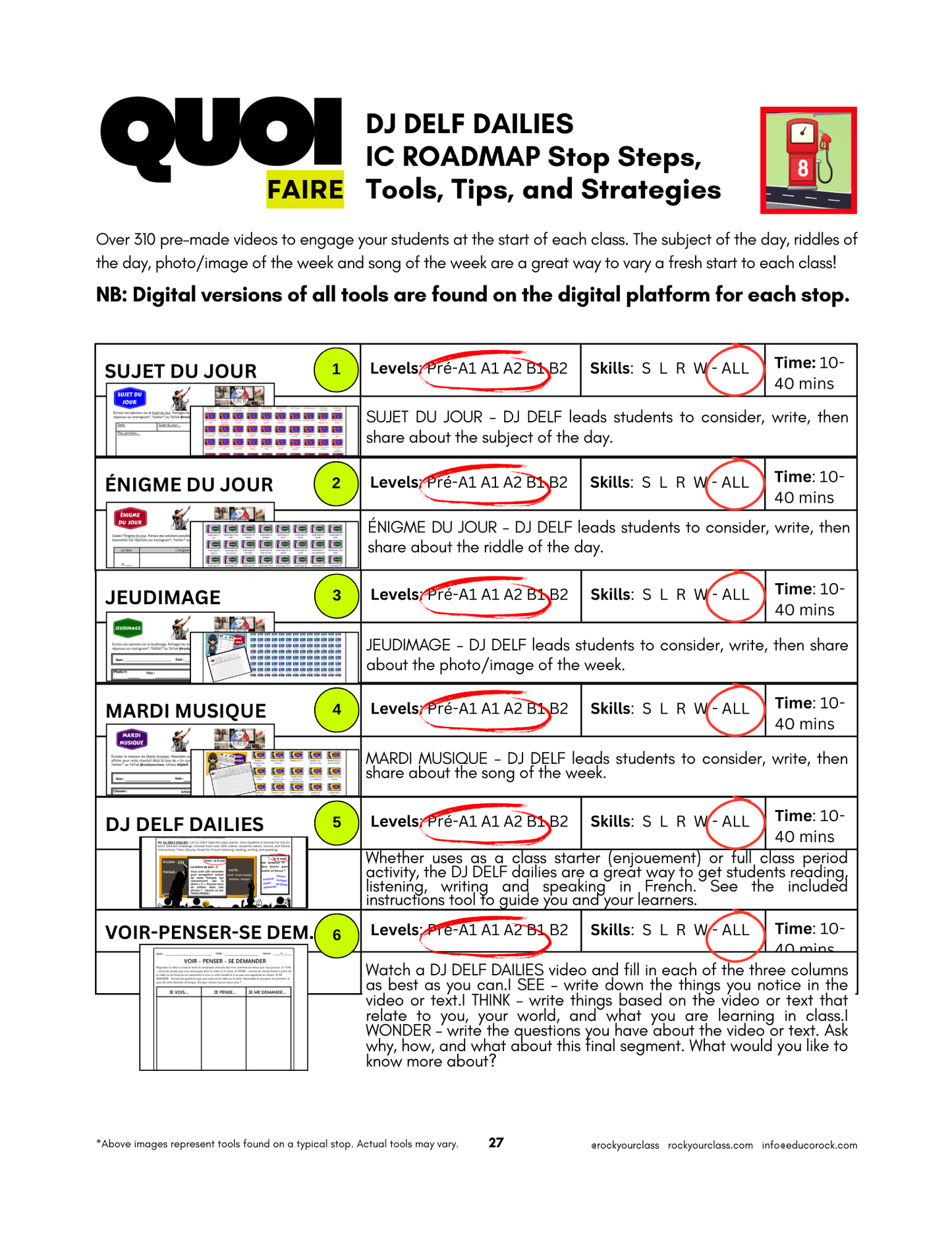R8 - DJ DELF DAILIES - 310 French class starter videos - FULL FOREVER PLATFORM ACCESS