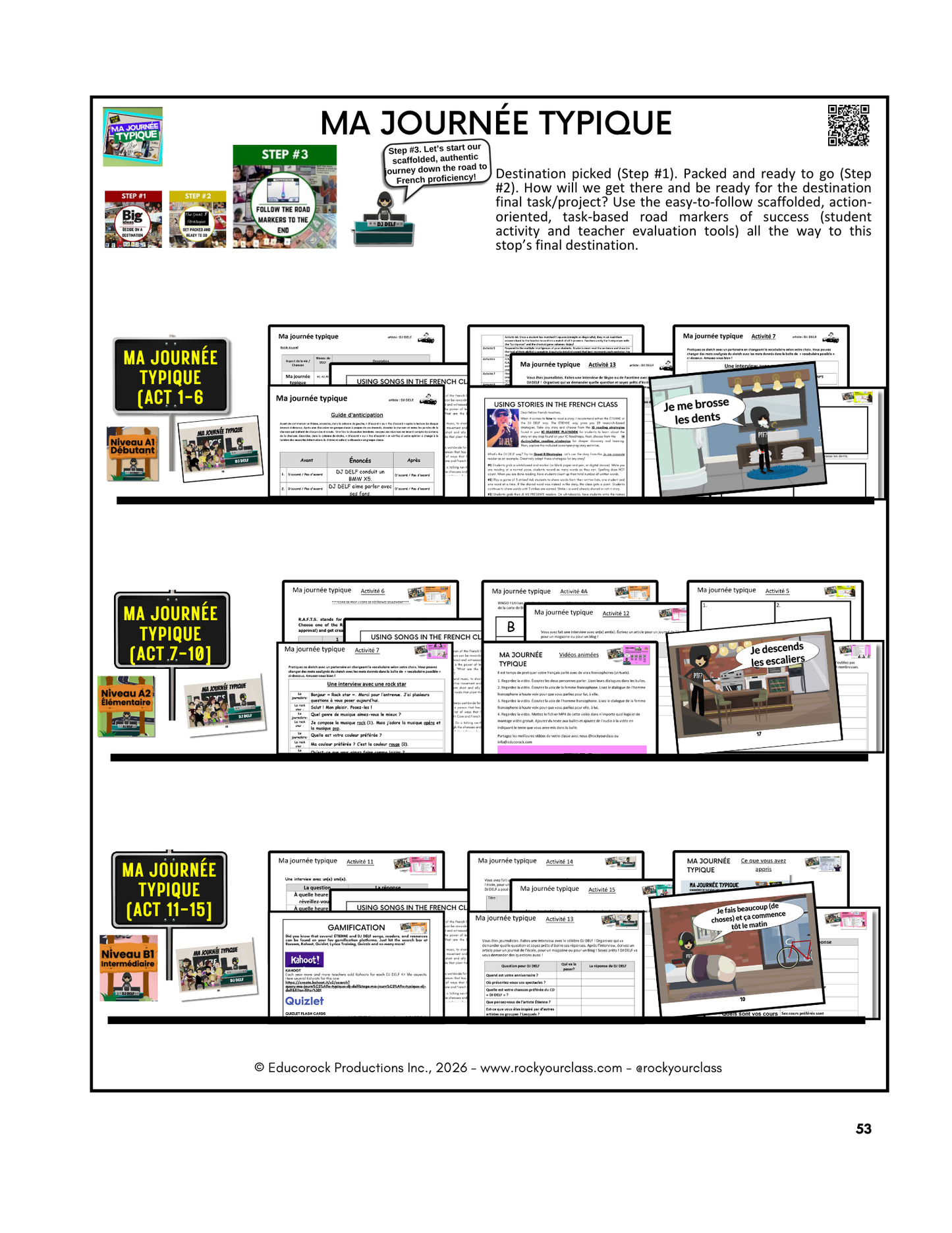 MA JOURNÉE TYPIQUE - INCLUDES FREE SHIPPED READER and FULL FOREVER PLATFORM ACCESS INCLUDED