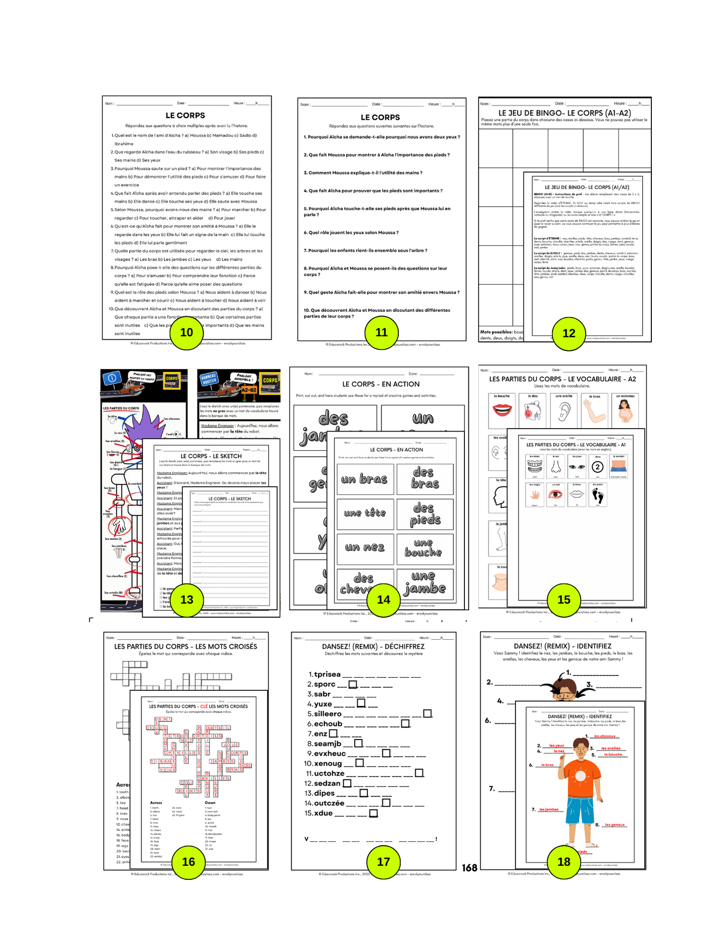 CORPS (Pré-A1 beginner to B2 advanced levels) FULL FOREVER RESOURCE PLATFORM ACCESS