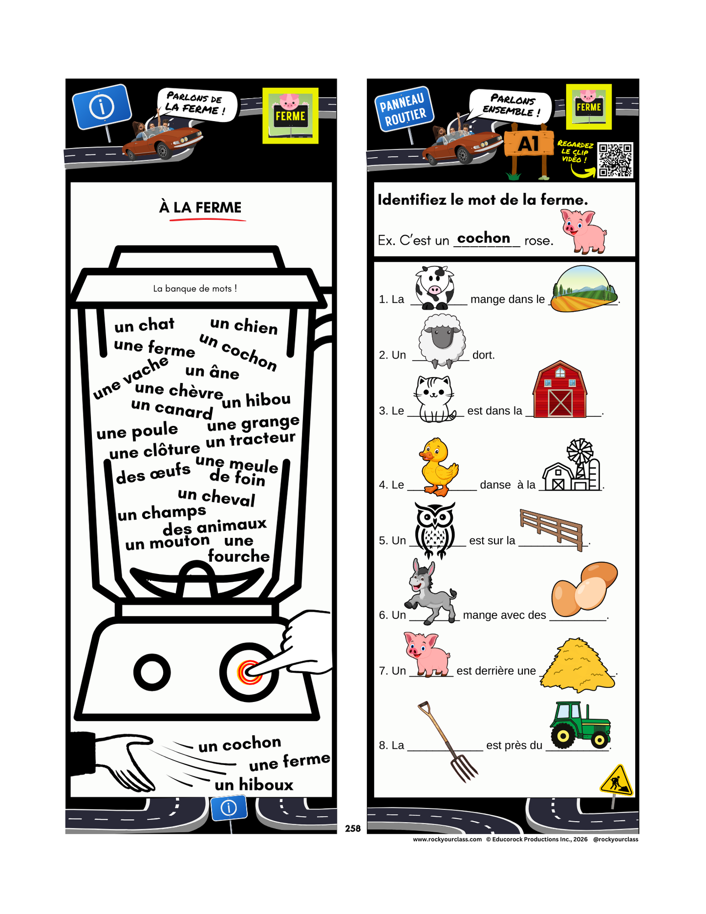 FERME (Pré-A1 beginner to B2 advanced levels) FULL FOREVER RESOURCE PLATFORM ACCESS