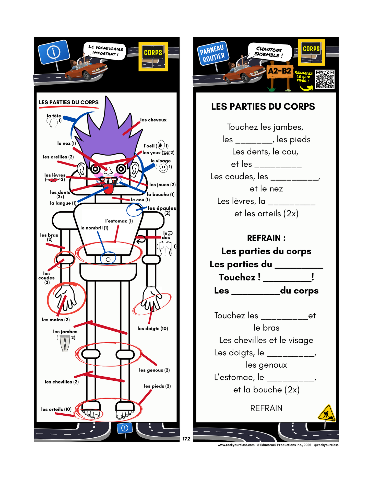 CORPS (Pré-A1 beginner to B2 advanced levels) FULL FOREVER RESOURCE PLATFORM ACCESS