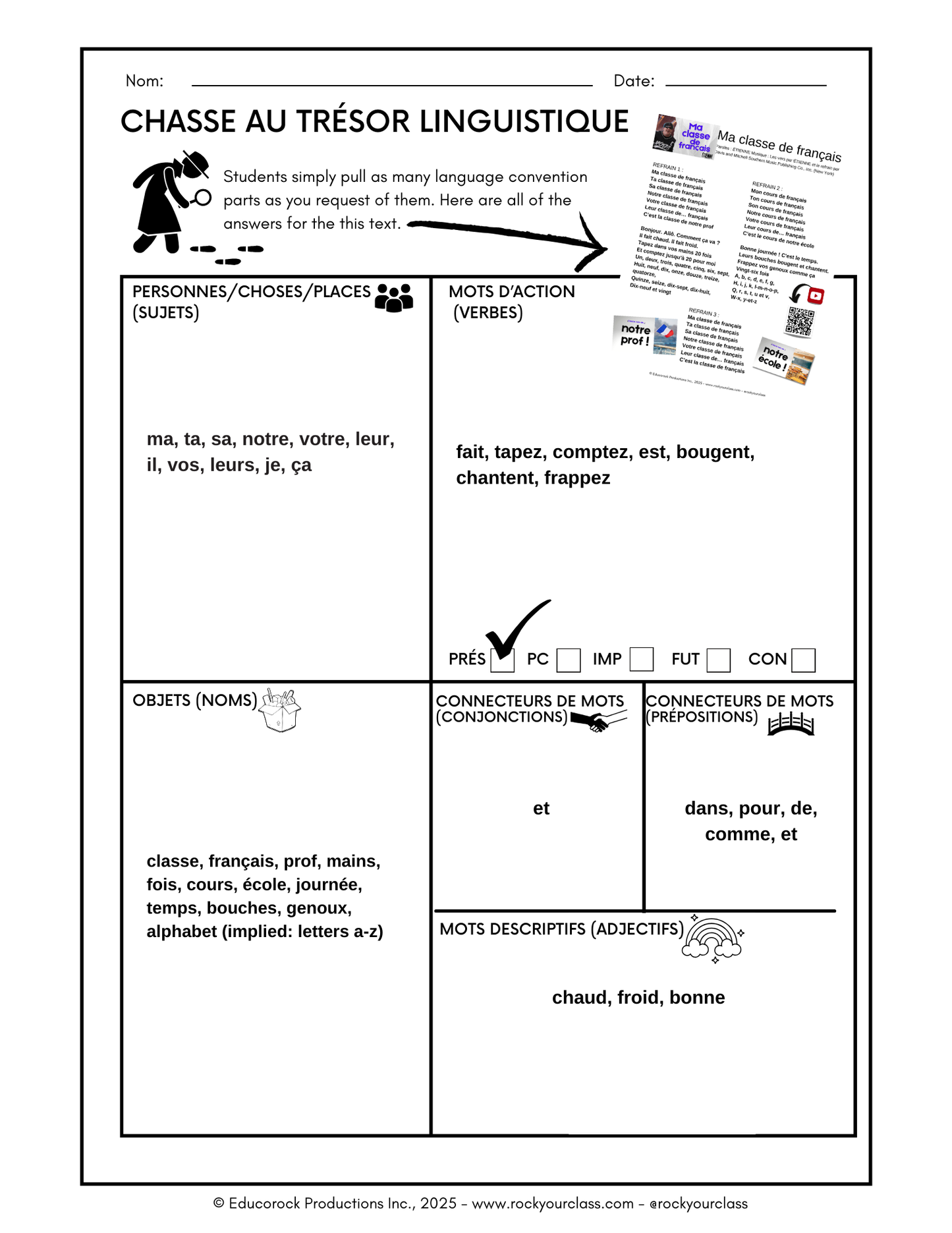 R1 - MA CLASSE DE FRANÇAIS (Pré-A1 beginner to B1 intermediate levels) FULL FOREVER RESOURCE PLATFORM ACCESS
