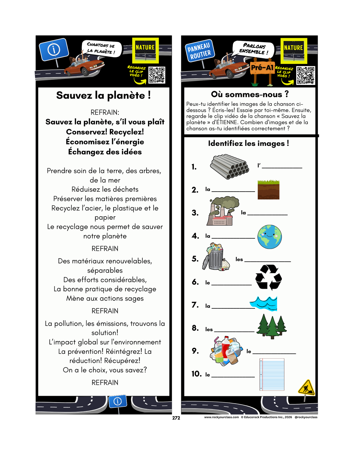 NATURE (Pré-A1 beginner to B2 advanced levels) FULL FOREVER RESOURCE PLATFORM ACCESS