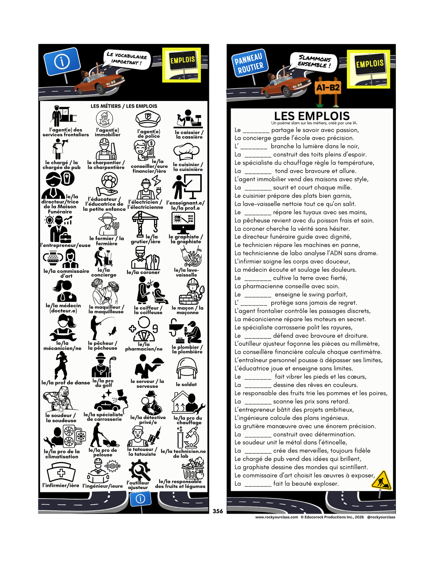 EMPLOIS (Pré-A1 beginner to B2 advanced levels) FULL FOREVER RESOURCE PLATFORM ACCESS