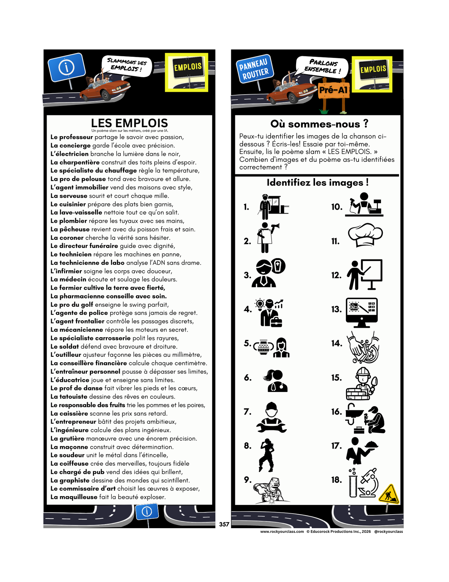 EMPLOIS (Pré-A1 beginner to B2 advanced levels) FULL FOREVER RESOURCE PLATFORM ACCESS