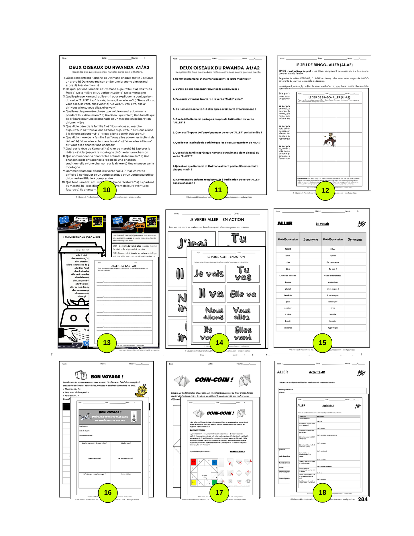 ALLER (Pré-A1 beginner to B2 advanced levels) FULL FOREVER RESOURCE PLATFORM ACCESS