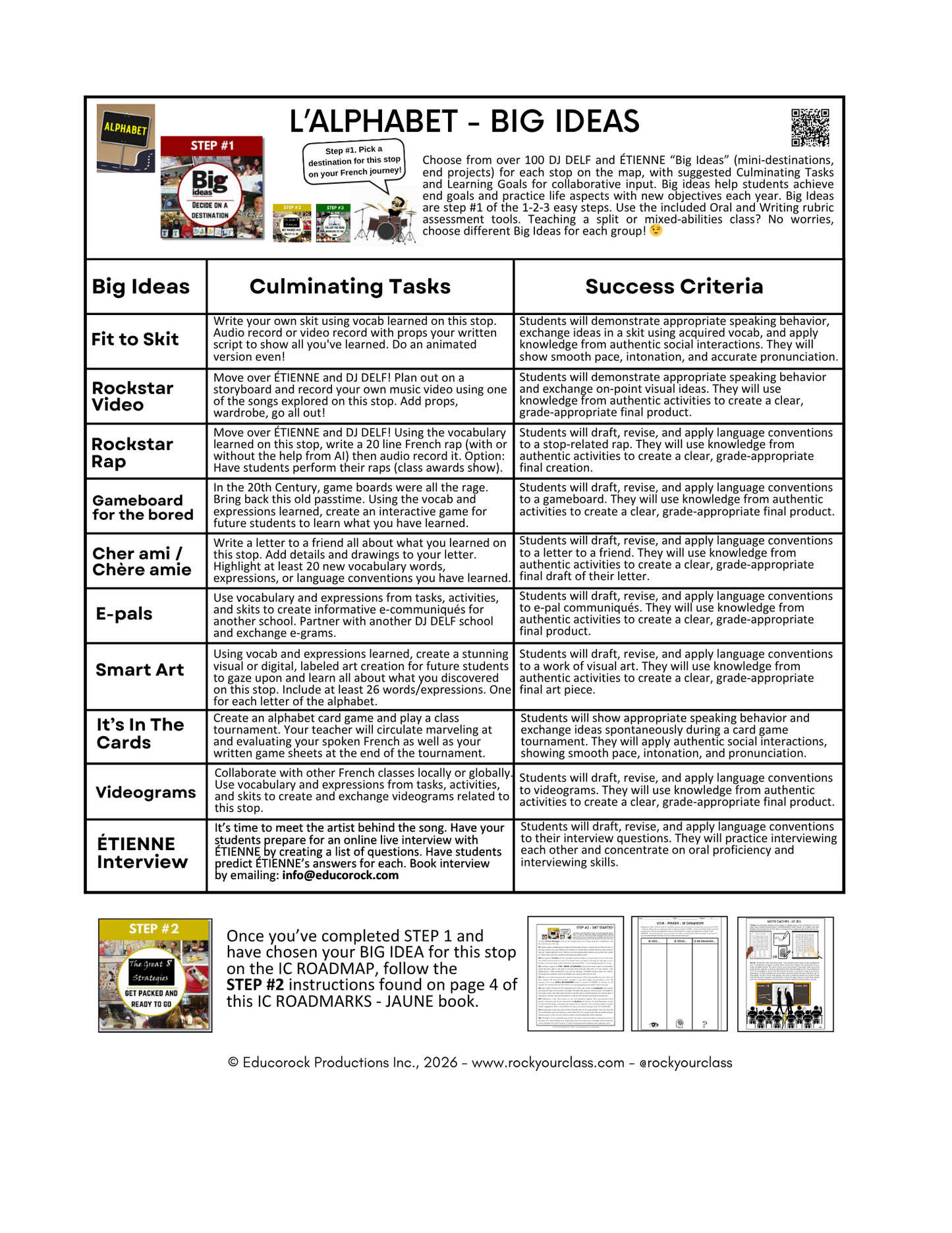 IC ROADMARKS JAUNE resource book (391 pages) PLUS five FREE yellow STOPS of your choice!