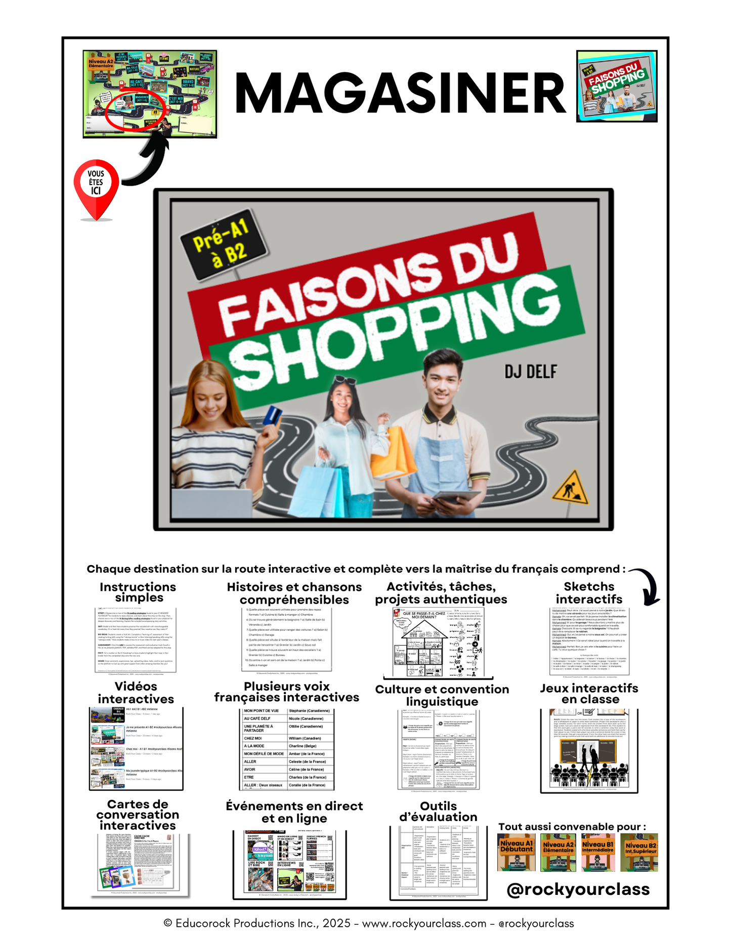 FAISONS DU SHOPPING (MAGASINER) - INCLUDES FREE SHIPPED READER and FULL FOREVER PLATFORM ACCESS INCLUDED