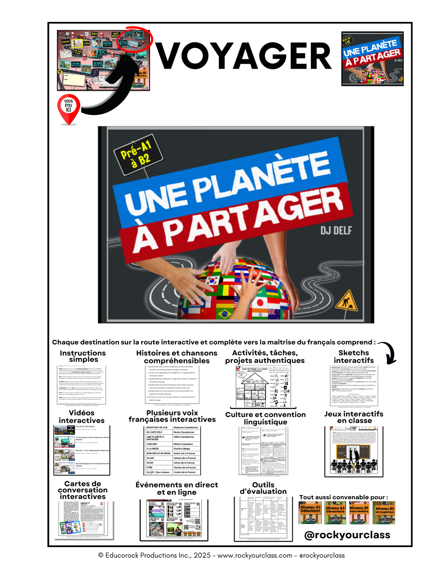 UNE PLANÈTE À PARTAGER (VOYAGER) - INCLUDES FREE SHIPPED READER and FULL FOREVER PLATFORM ACCESS INCLUDED