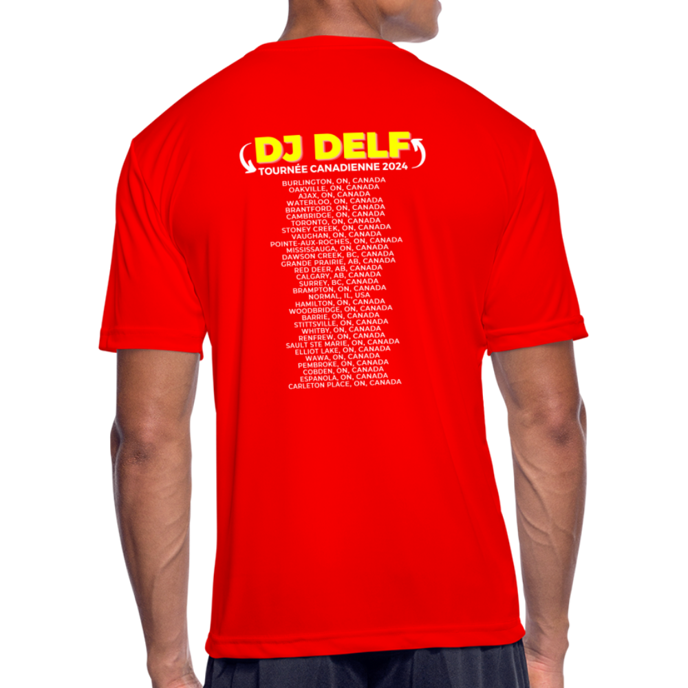 DJ DELF - 2024 Canadian Tour Rock Shirt - red