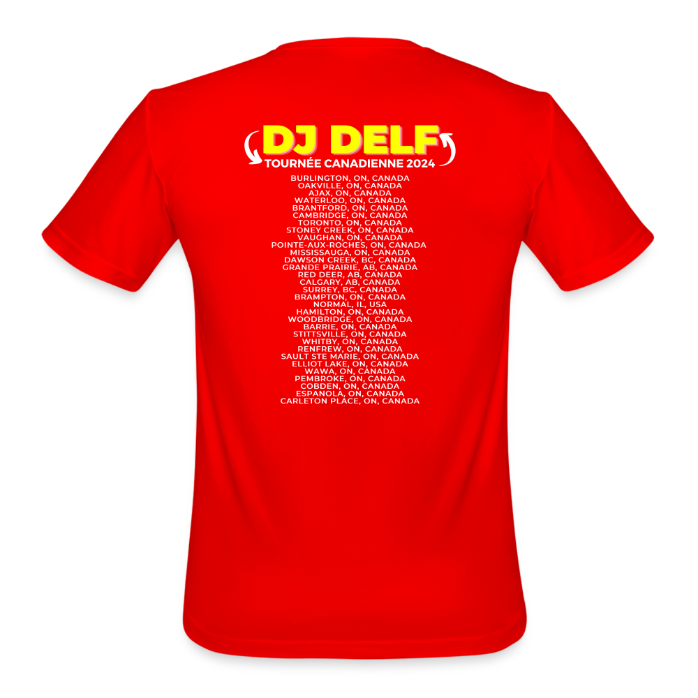 DJ DELF - 2024 Canadian Tour Rock Shirt - red