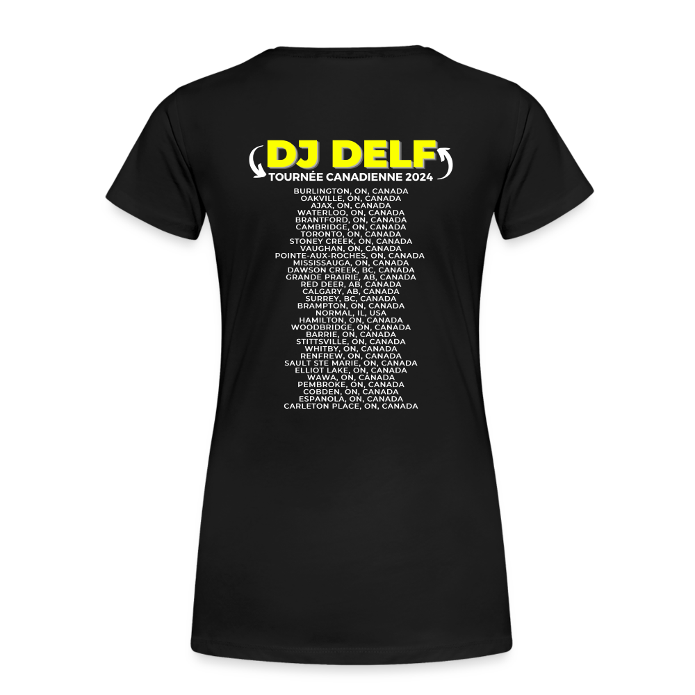 DJ DELF - 2024 Canadian Tour Rock Shirt - black