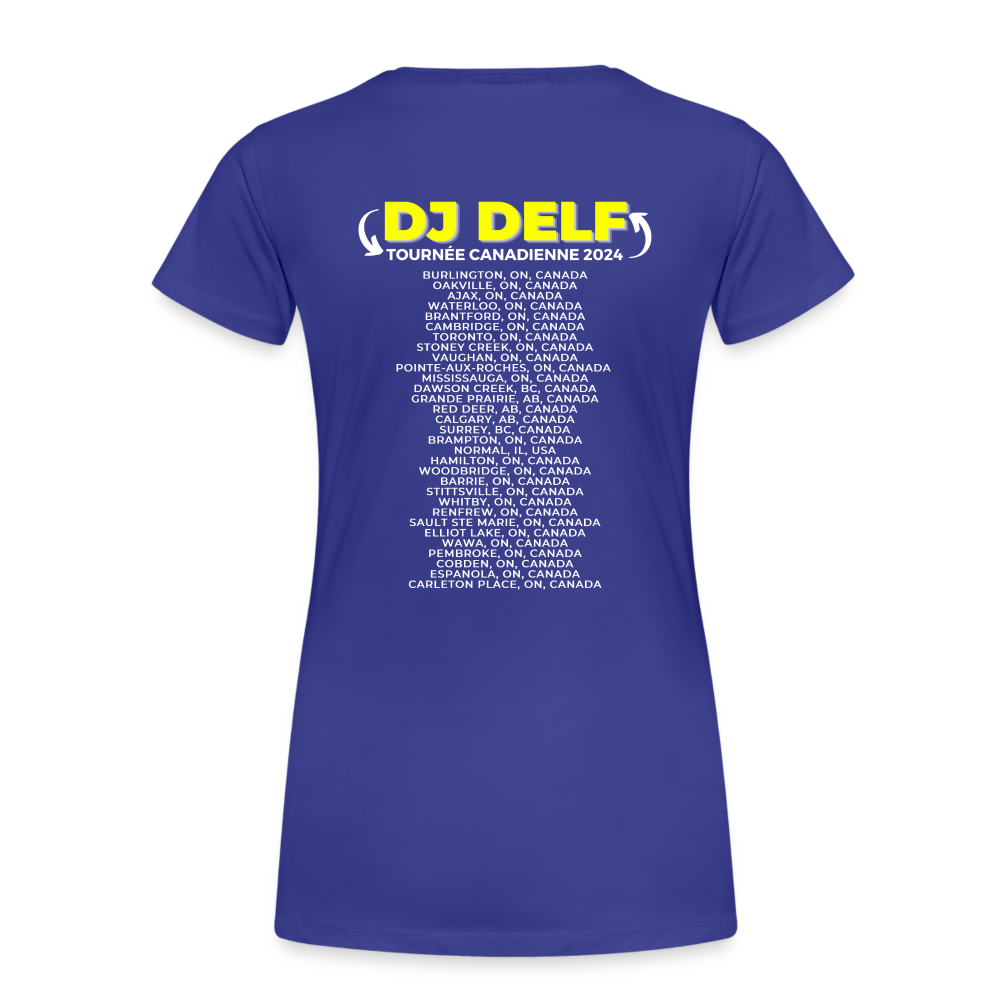 DJ DELF - 2024 Canadian Tour Rock Shirt - royal blue