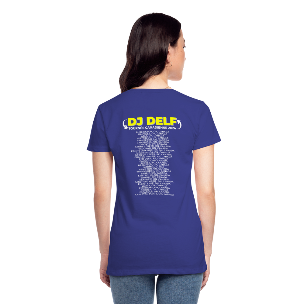 DJ DELF - 2024 Canadian Tour Rock Shirt - royal blue