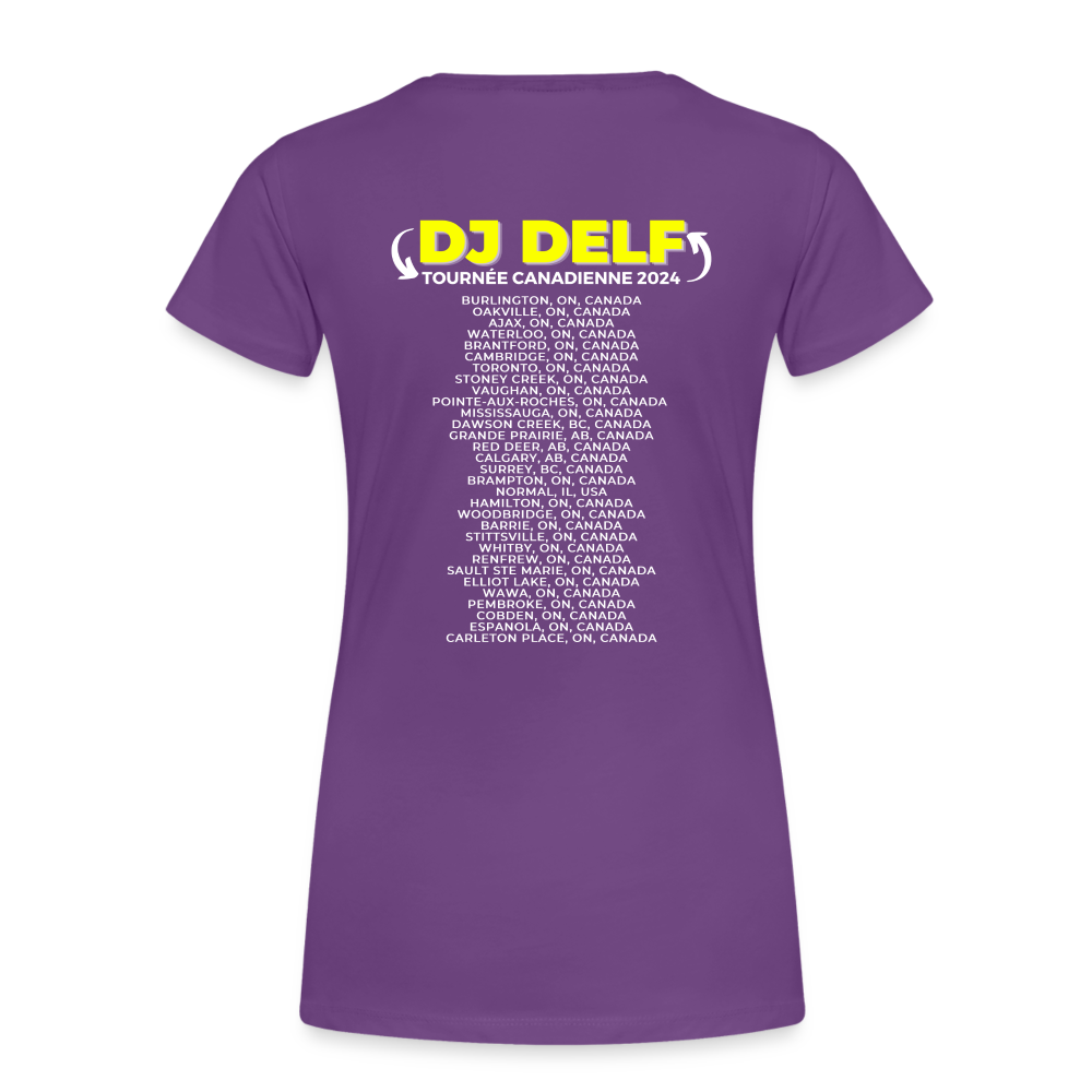 DJ DELF - 2024 Canadian Tour Rock Shirt - purple