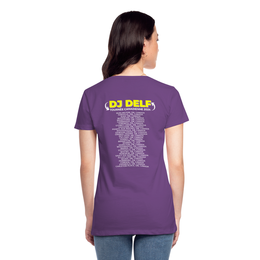 DJ DELF - 2024 Canadian Tour Rock Shirt - purple