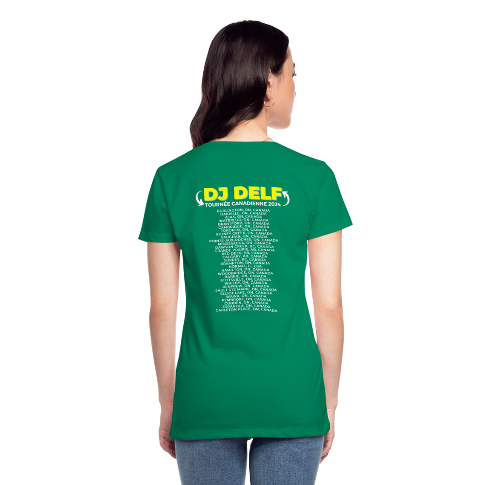 DJ DELF - 2024 Canadian Tour Rock Shirt - kelly green