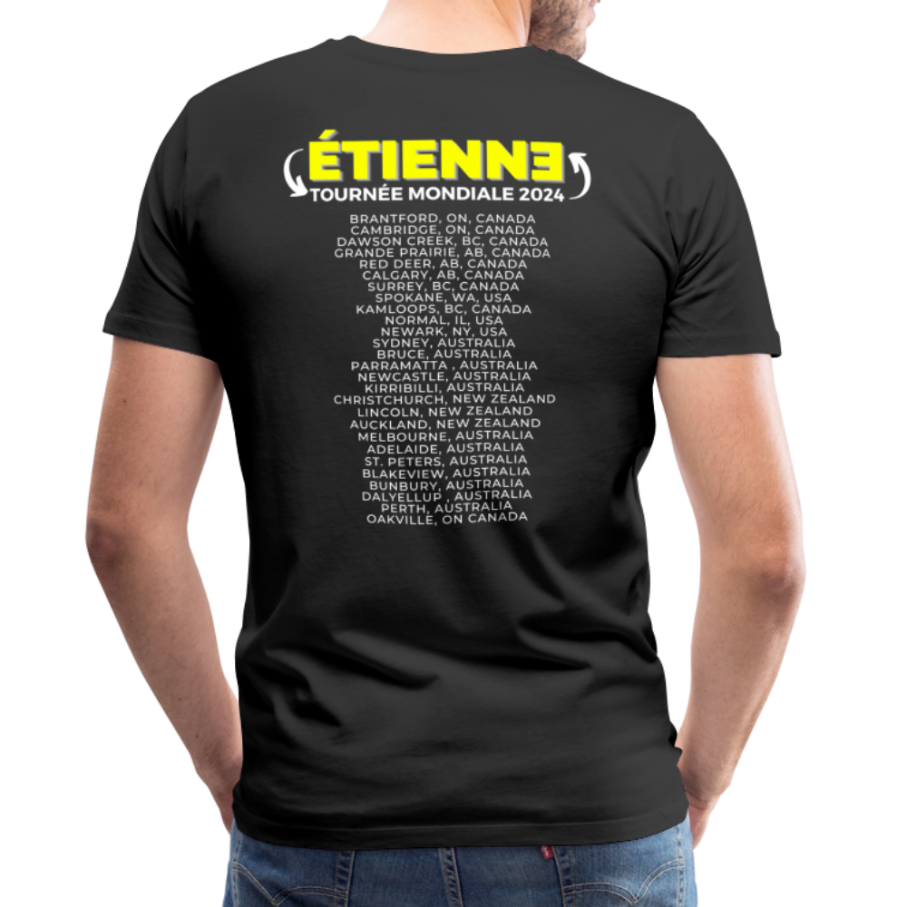 ÉTIENNE - 2024 World Tour Men's Sizes Rock T-shirt - black