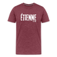 ÉTIENNE - 2024 World Tour Men's Sizes Rock T-shirt - heather burgundy