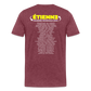 ÉTIENNE - 2024 World Tour Men's Sizes Rock T-shirt - heather burgundy