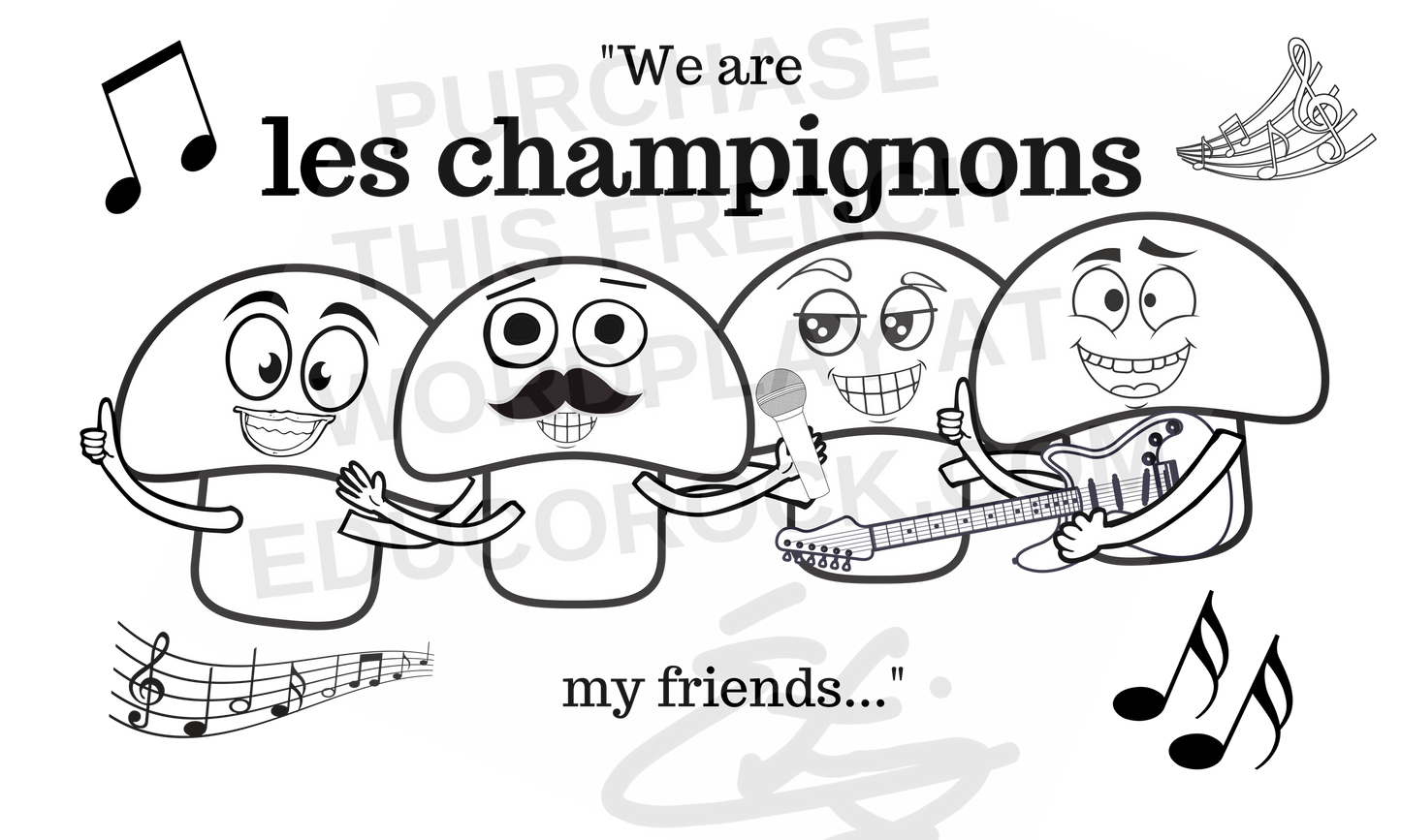 We are les champignons  - High quality downloadable image