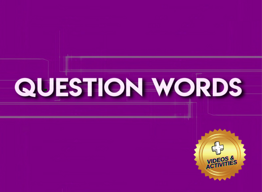 QUESTION WORDS - ENGLISH Series- IC Reader - Single copy or Class sets of 20 or 30