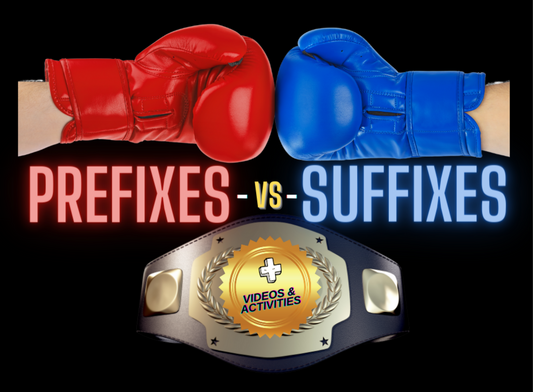 PREFIXES vs SUFFIXES - ENGLISH Series - IC Reader - Single copy or Class sets of 20 or 30