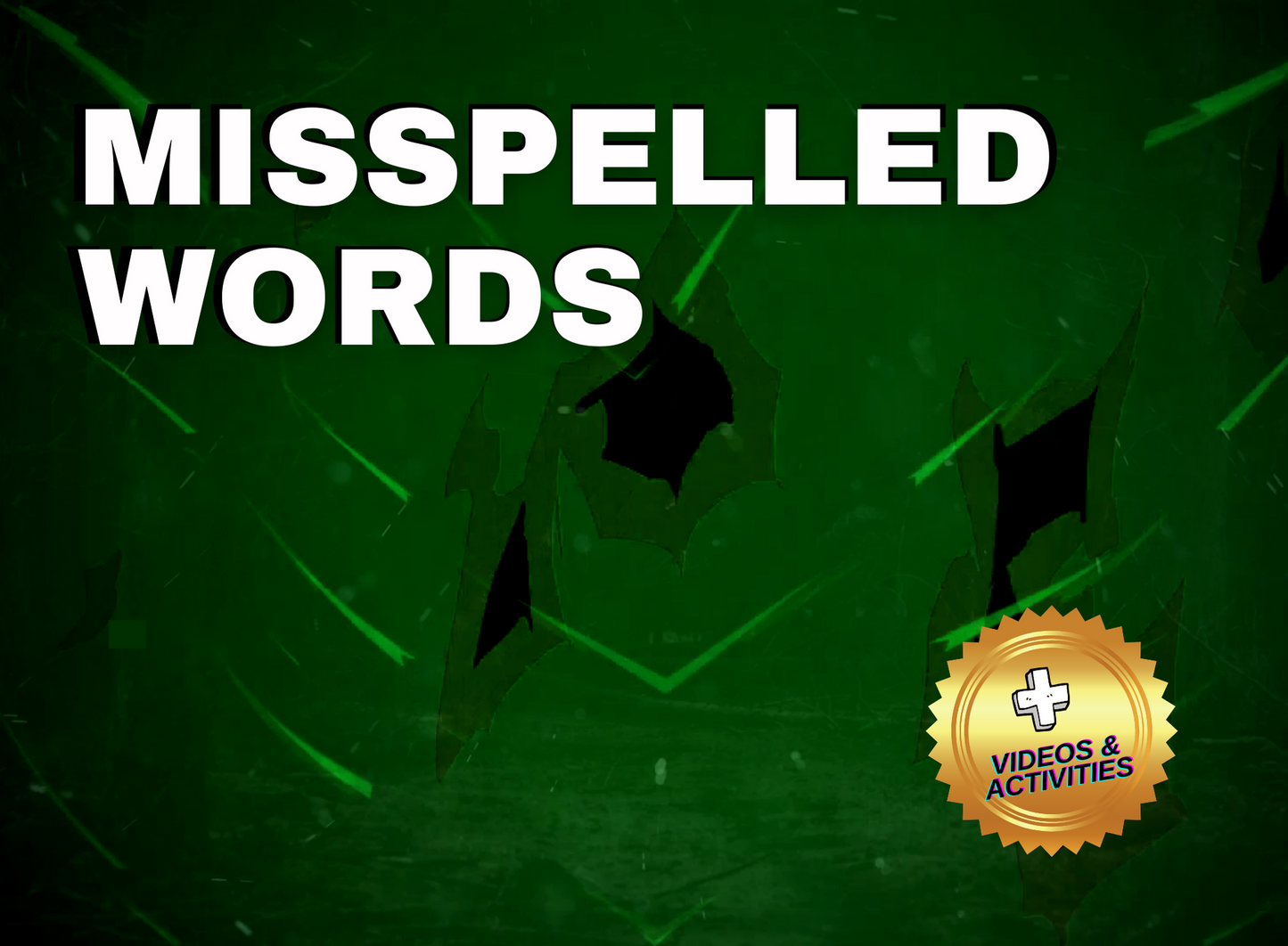 Mispeled Wirdz Complete Activity Package - Misspelled Words