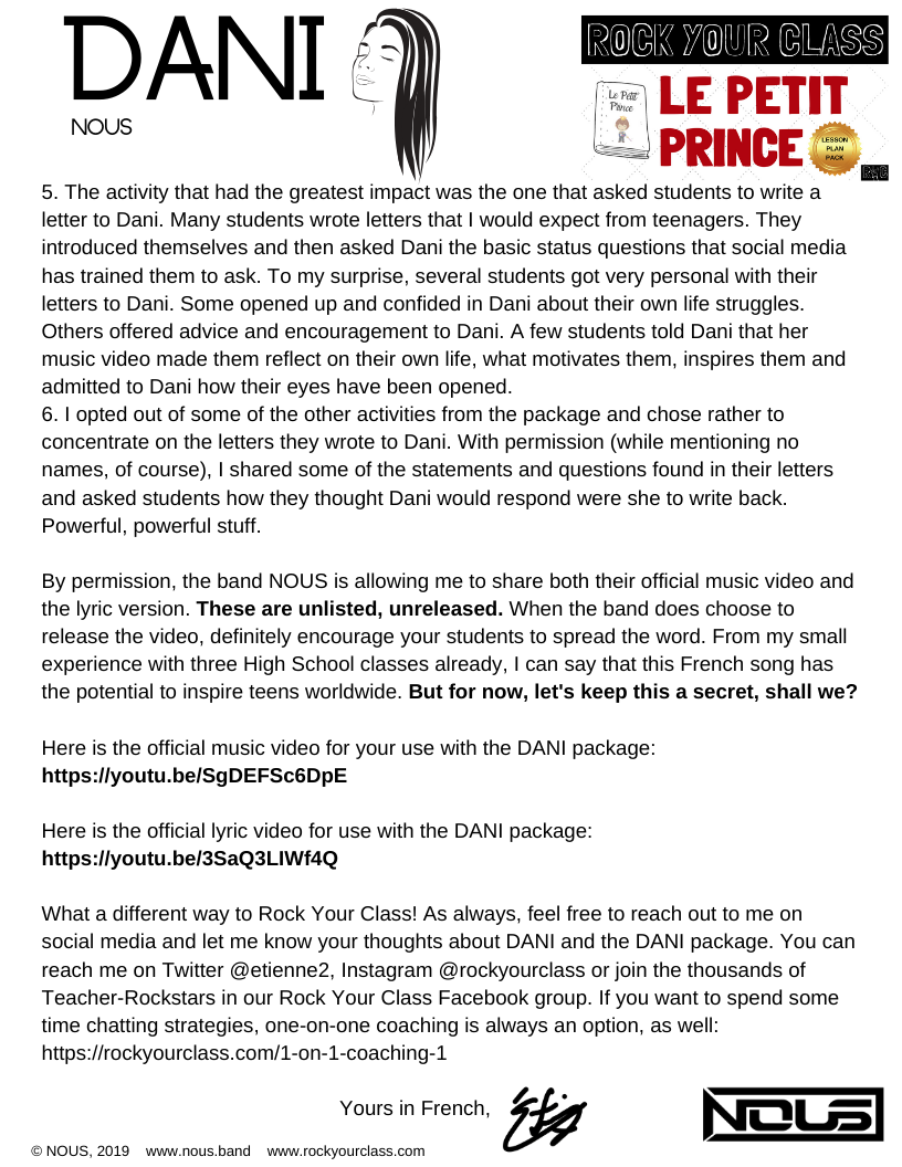 LE PETIT PRINCE Complete Lesson Plan Pack #rockyourclass