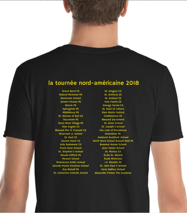 ÉTIENNE XXV Official Concert Tour T-Shirt w/ School names on back
