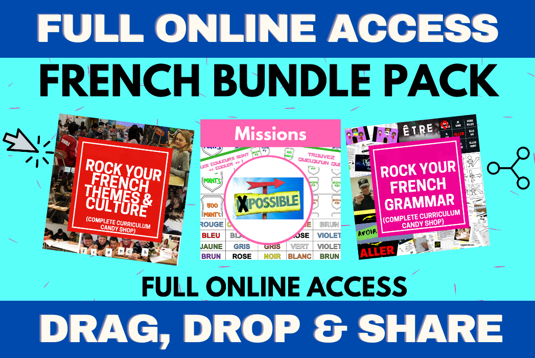 FRENCH BUNDLE 3-in-1 PACK - FULL ONLINE ACCESS