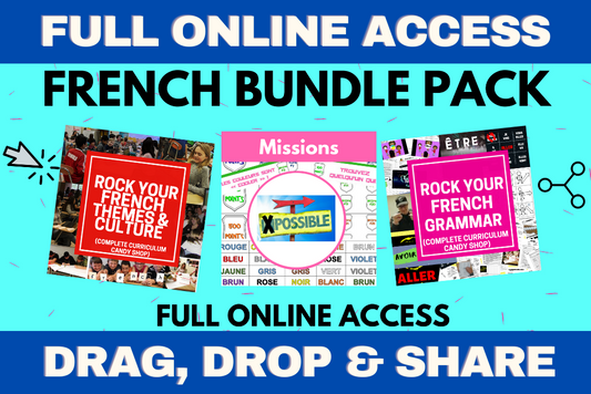 FRENCH BUNDLE 3-in-1 PACK - FULL ONLINE ACCESS