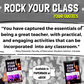 ROCK YOUR CLASS - AUTOGRAPH and PERSONALIZED MESSAGE