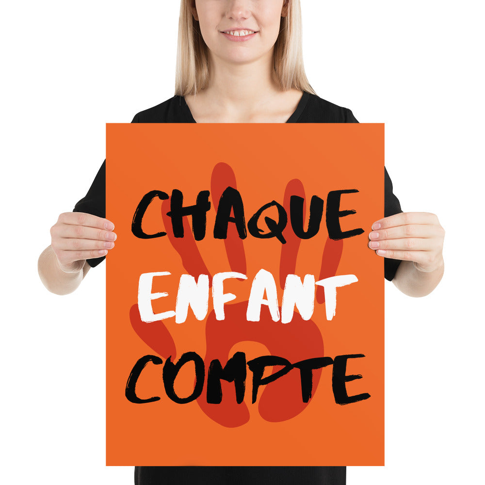 Chaque enfant compte #4 - Orange Shirt Day / La journée du chandail orange - Poster