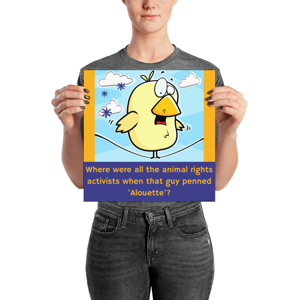 Alouette Poor Birdy - Poster