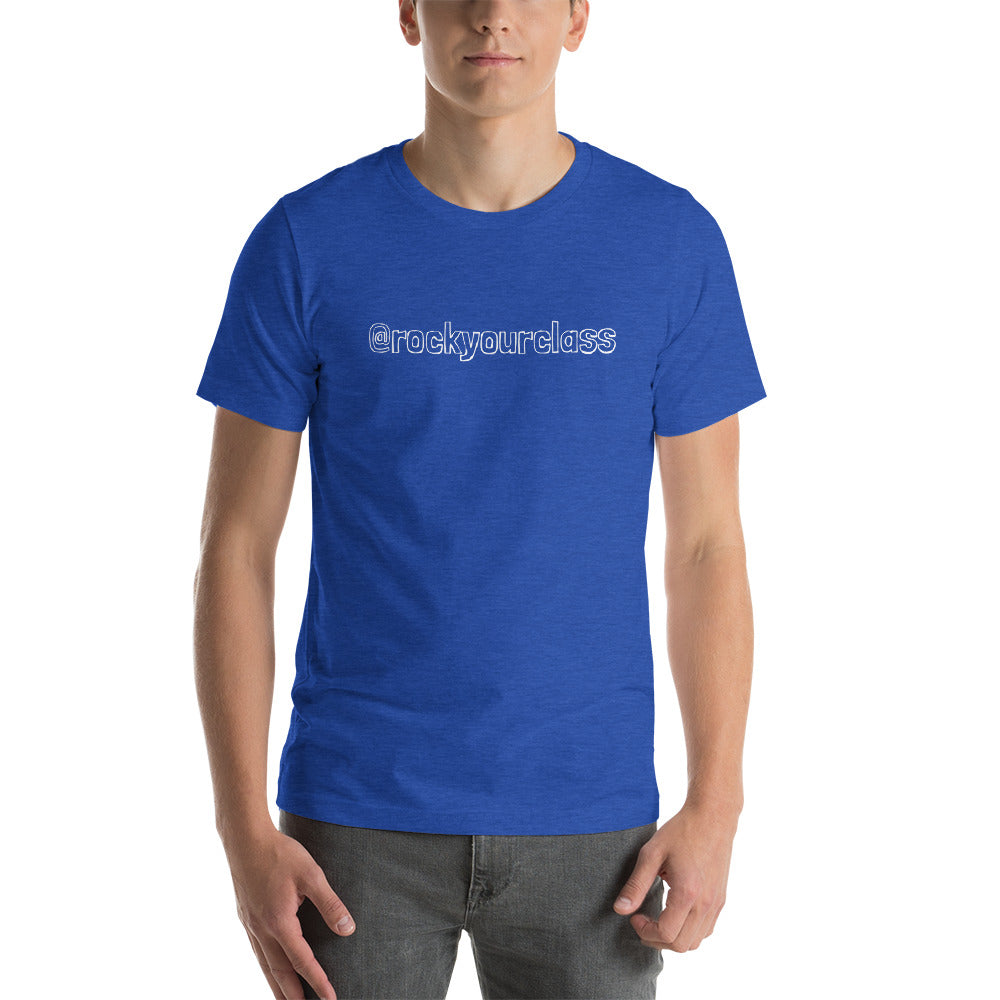 @rockyourclass chalk writing Short-Sleeve Unisex T-Shirt