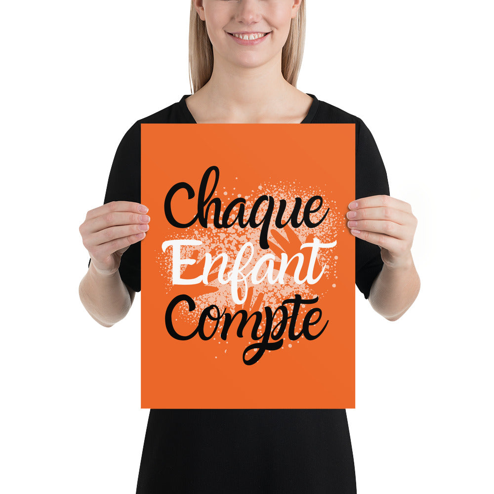 Chaque enfant compte #3 - Orange Shirt Day / La journée du chandail orange - Poster