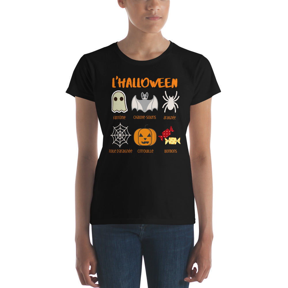 Halloween Vocab LADIES' short sleeve t-shirt