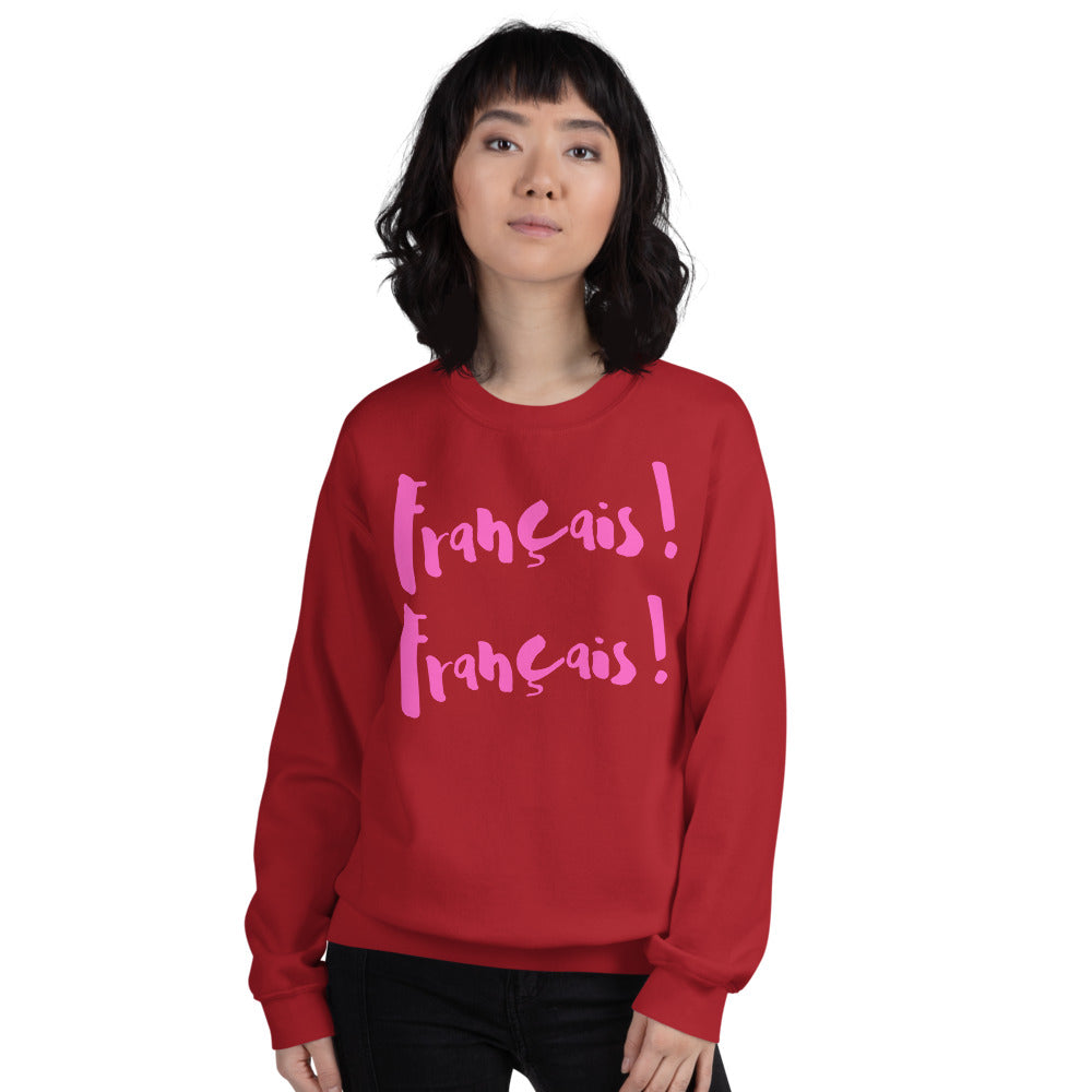 Francais Francais ETIENNE - Sweatshirt UNISEX - PINK LINE
