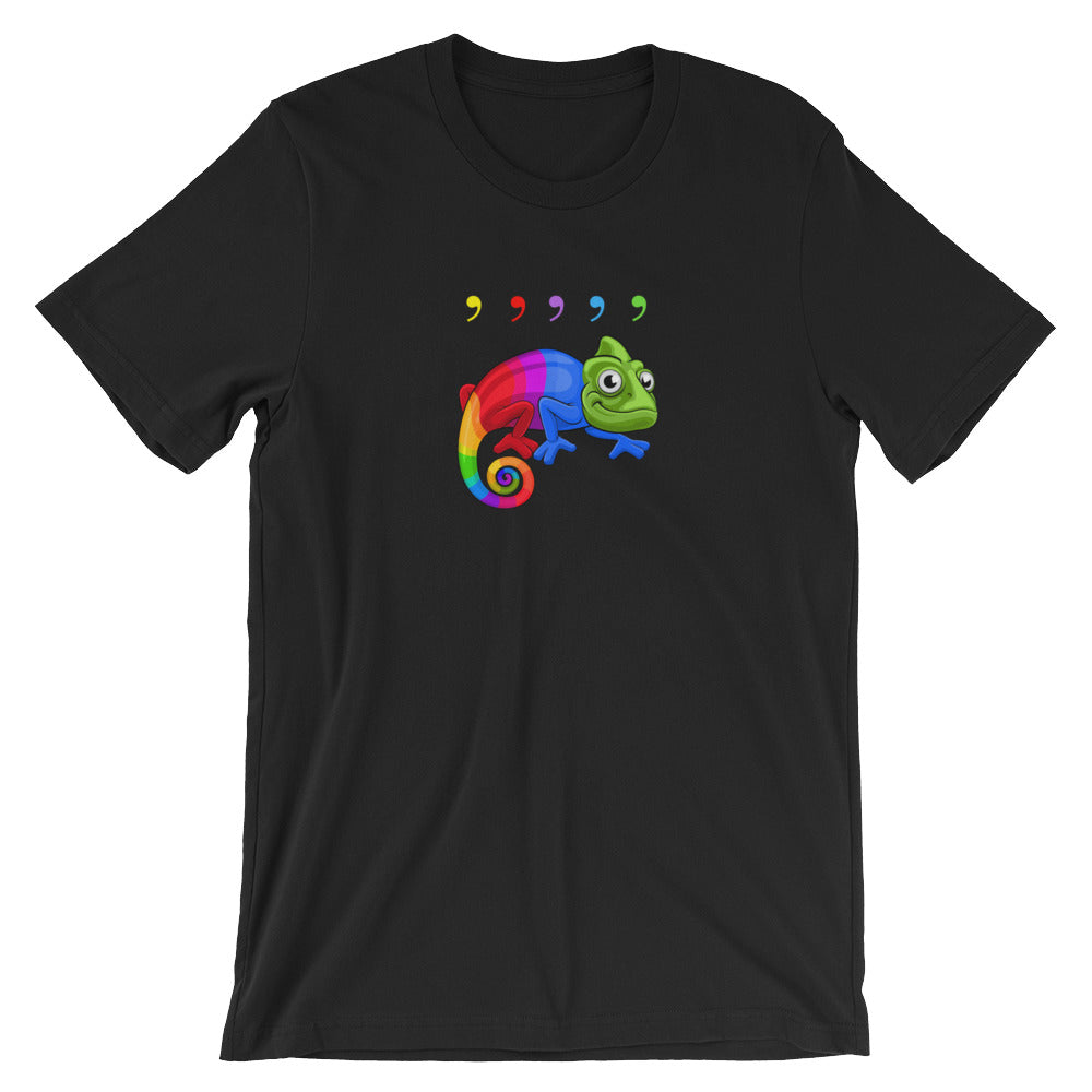 Comma Chameleon Short-Sleeve Unisex T-Shirt