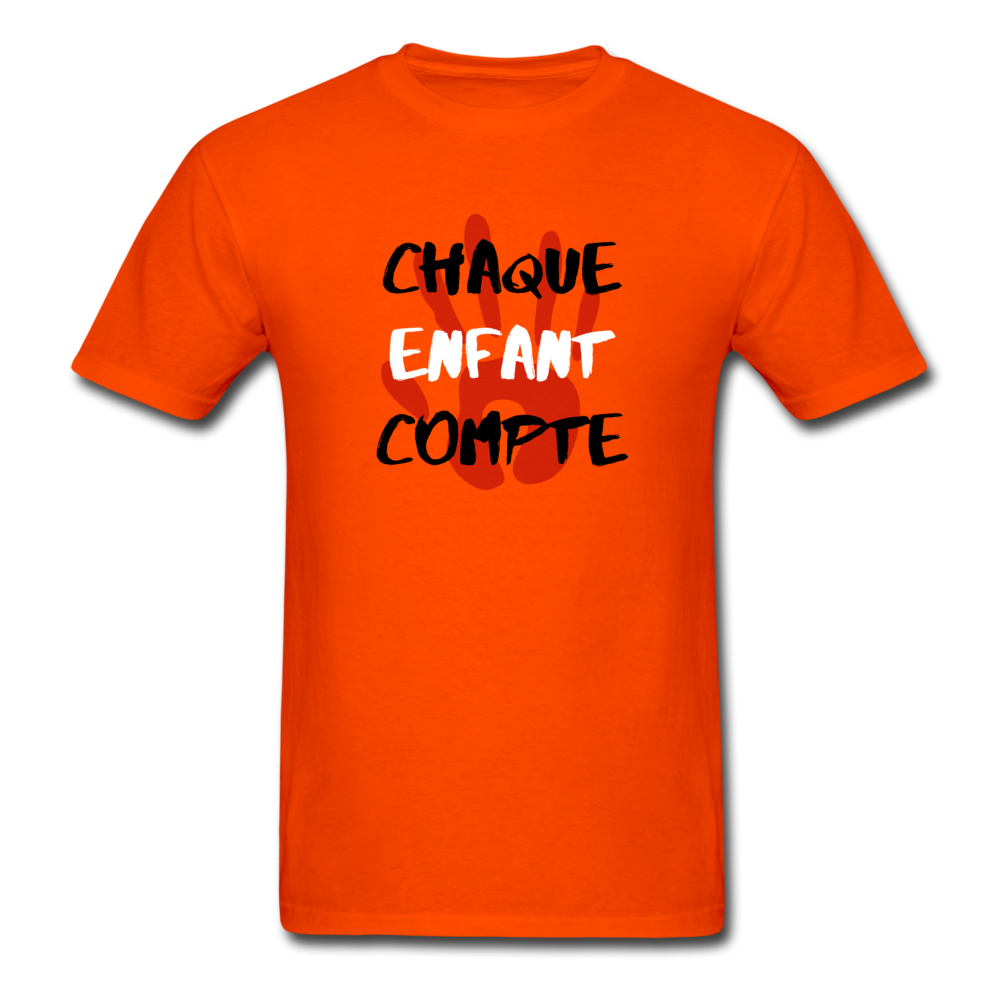 Chaque enfant compte - ORANGE SHIRT DAY - Unisex Classic T-Shirt - orange