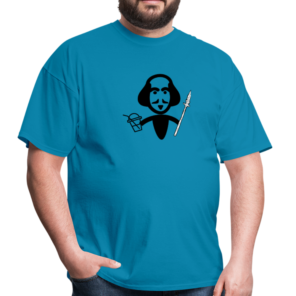 Shakespeare (Shake + Spear) Unisex Classic T-Shirt - turquoise