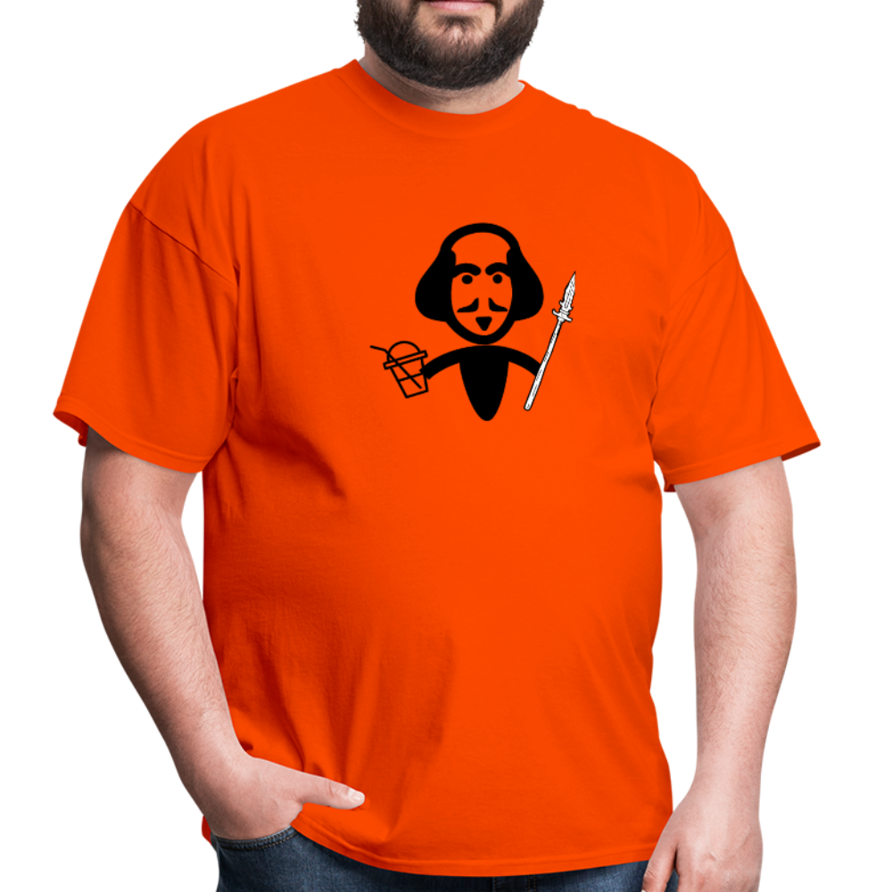Shakespeare (Shake + Spear) Unisex Classic T-Shirt - orange