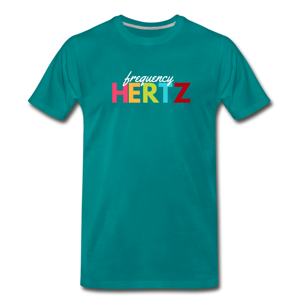 Frequency Hertz - Men's Premium Math T-Shirt - teal