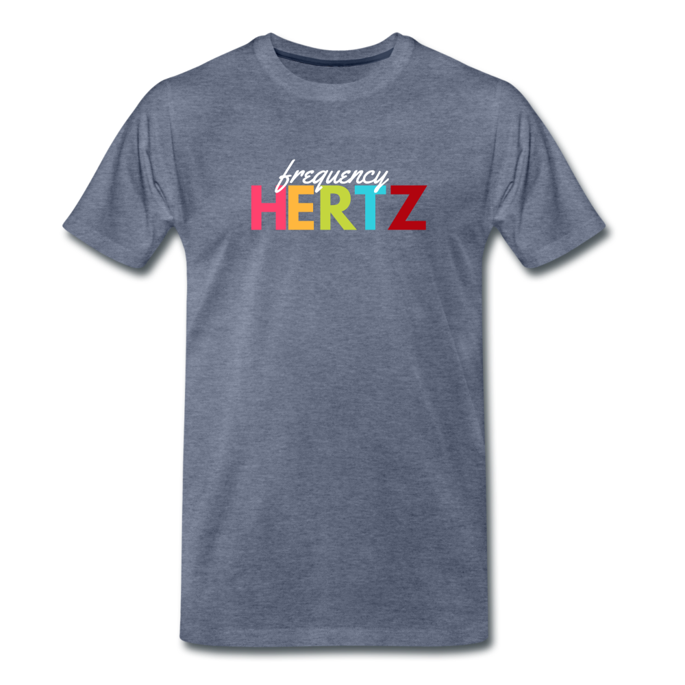 Frequency Hertz - Men's Premium Math T-Shirt - heather blue