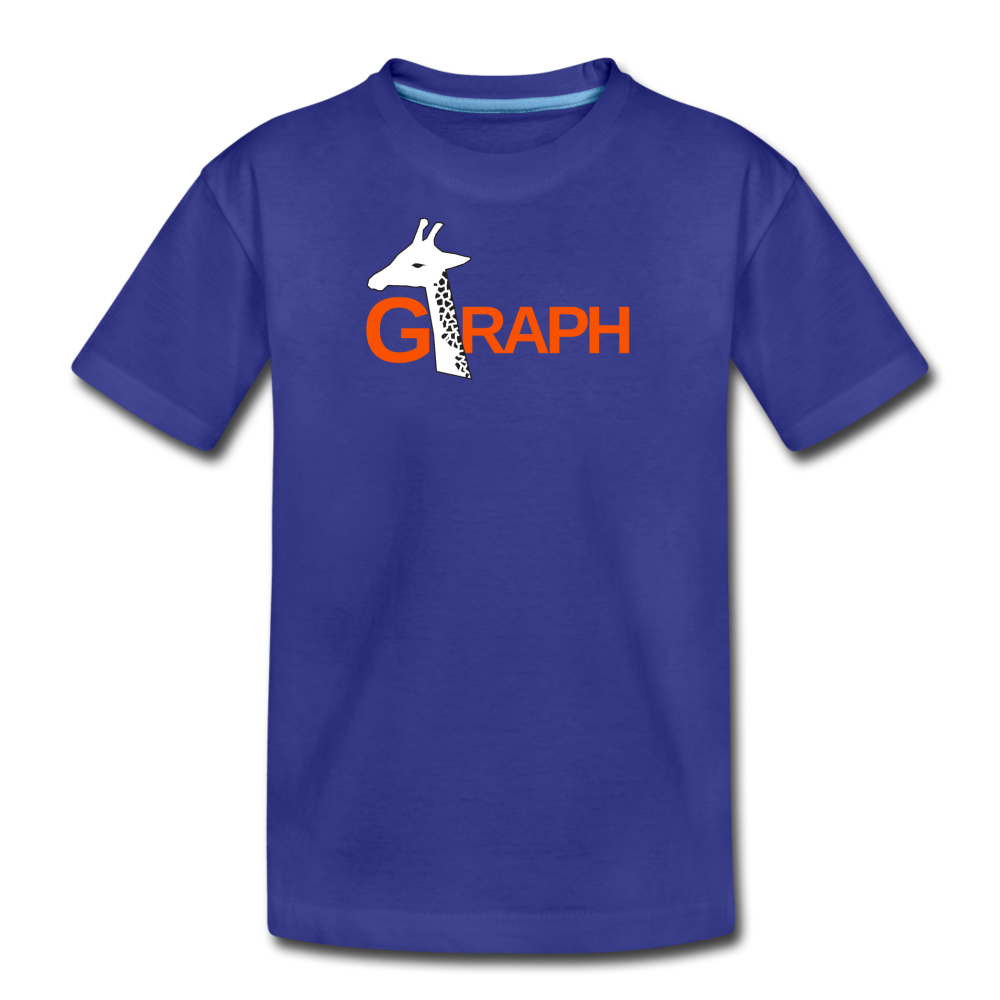 G-RAPH Giraffe Math - Kids' Premium T-Shirt - royal blue