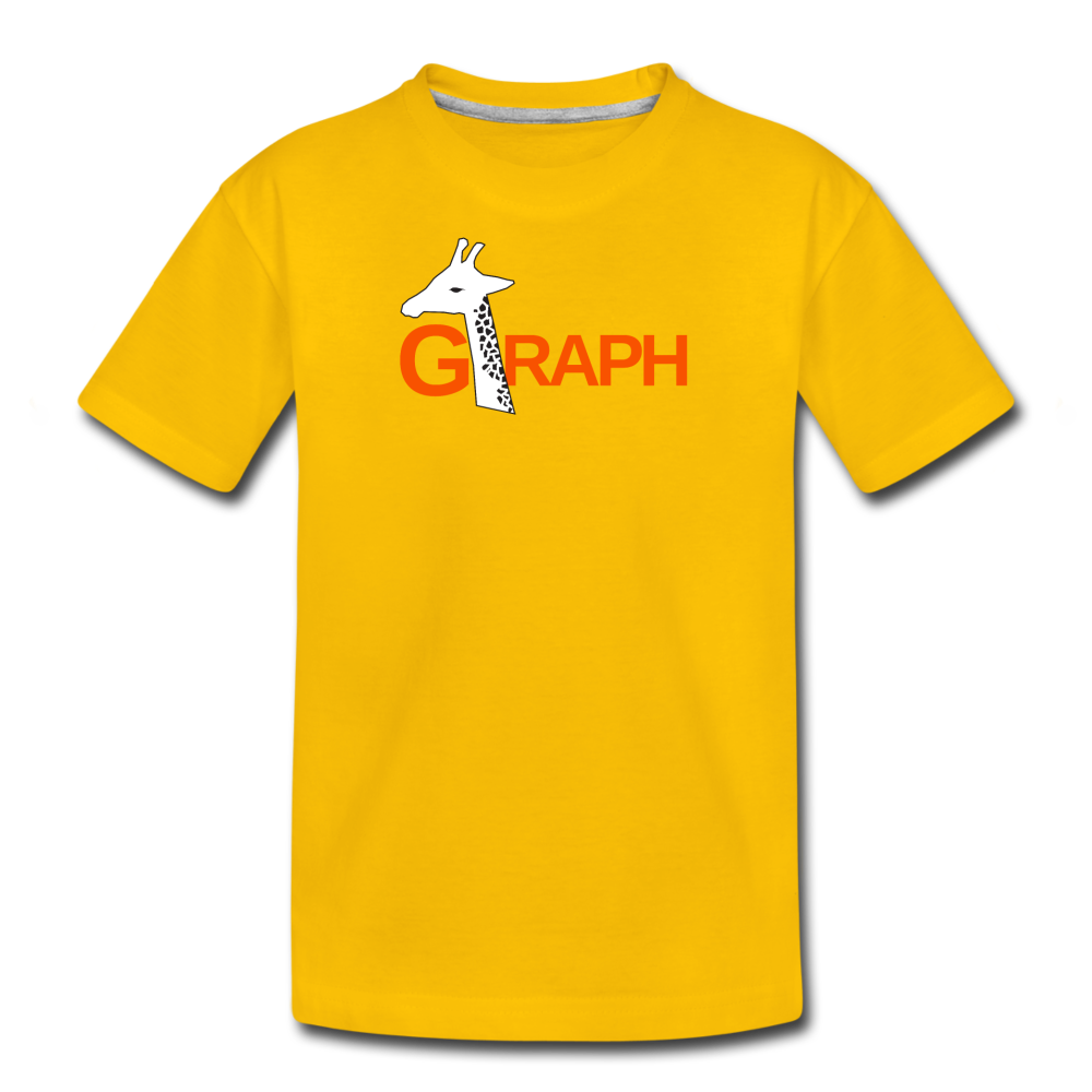 G-RAPH Giraffe Math - Kids' Premium T-Shirt - sun yellow