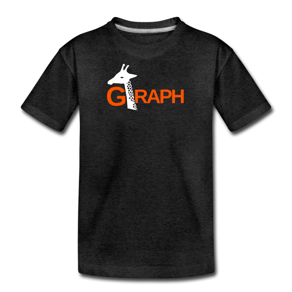 G-RAPH Giraffe Math - Kids' Premium T-Shirt - charcoal gray